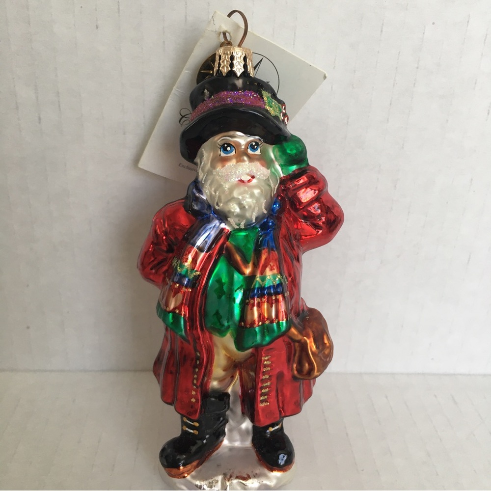 VTG Christopher Radko 2001 "St Nick Chic" Christmas Ornament